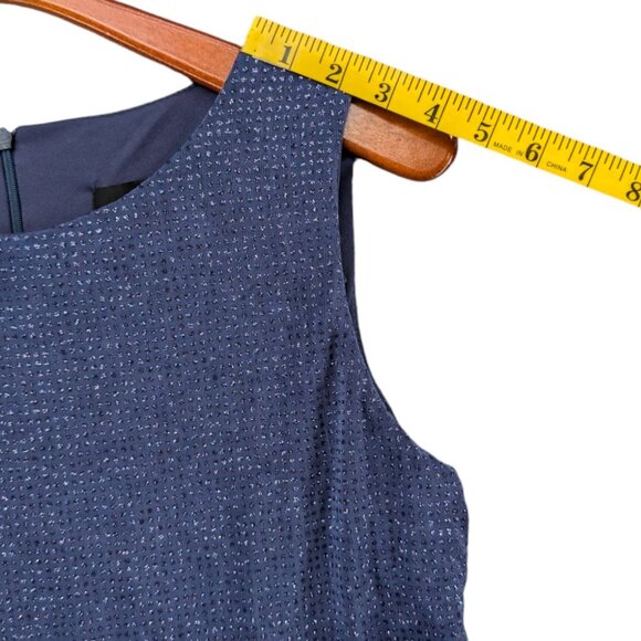 Alex Evenings Maxi Dress Gown Blue Embellished Sleeveless Formal Cocktail Sz 10 - Picture 9 of 11